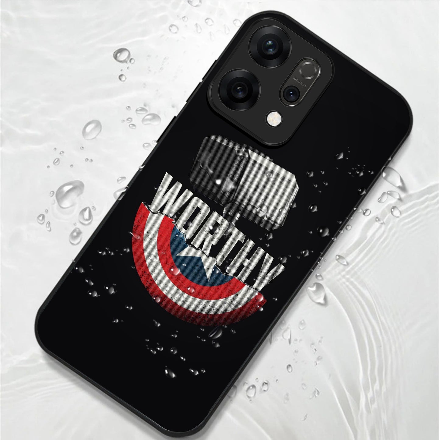 Oppo Reno 14 5G Premium Acrylic Shockproof Glass Back Case (Worthy Case)