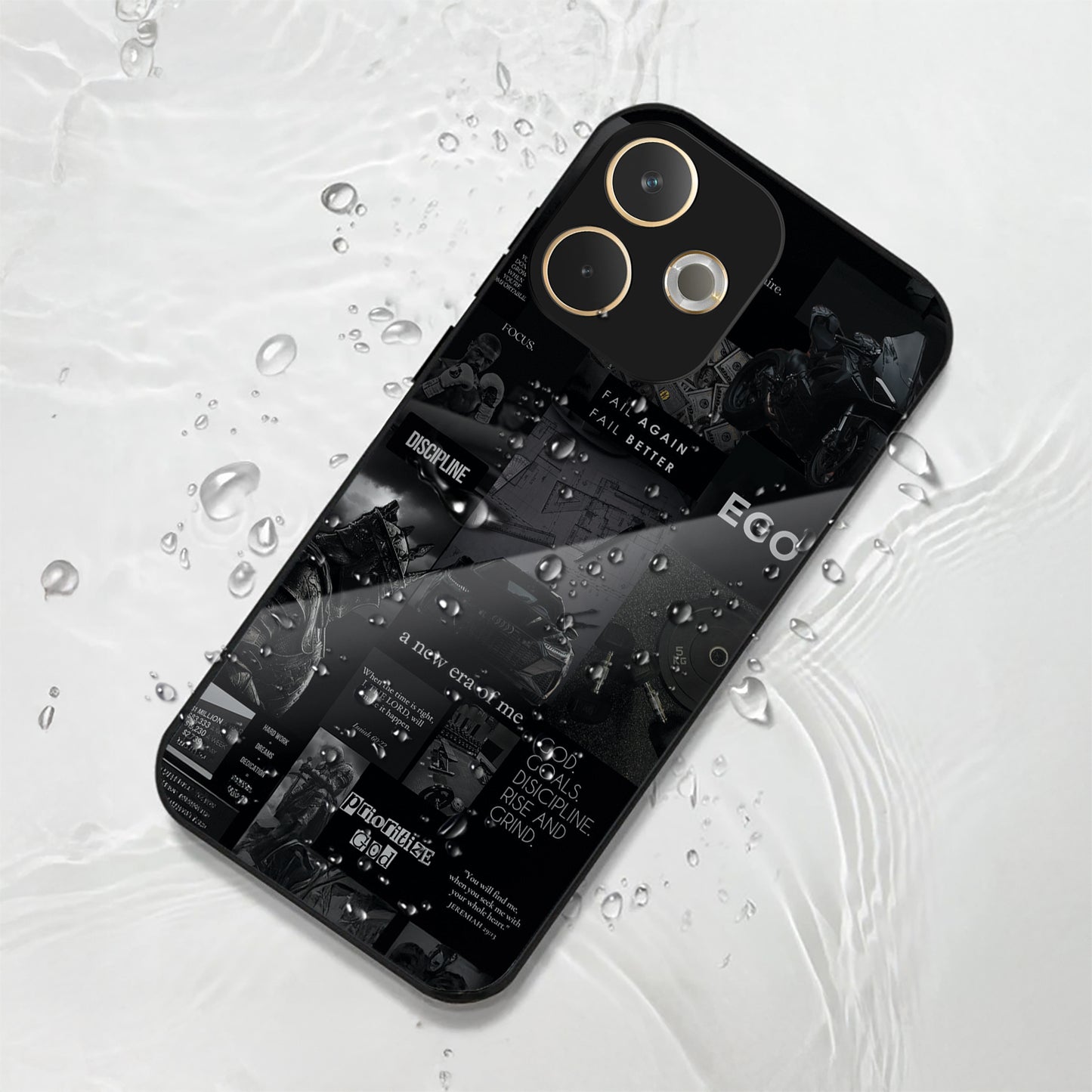 Oppo A5 Pro 5G Premium Acrylic Shockproof Glass Back Case (New Era)
