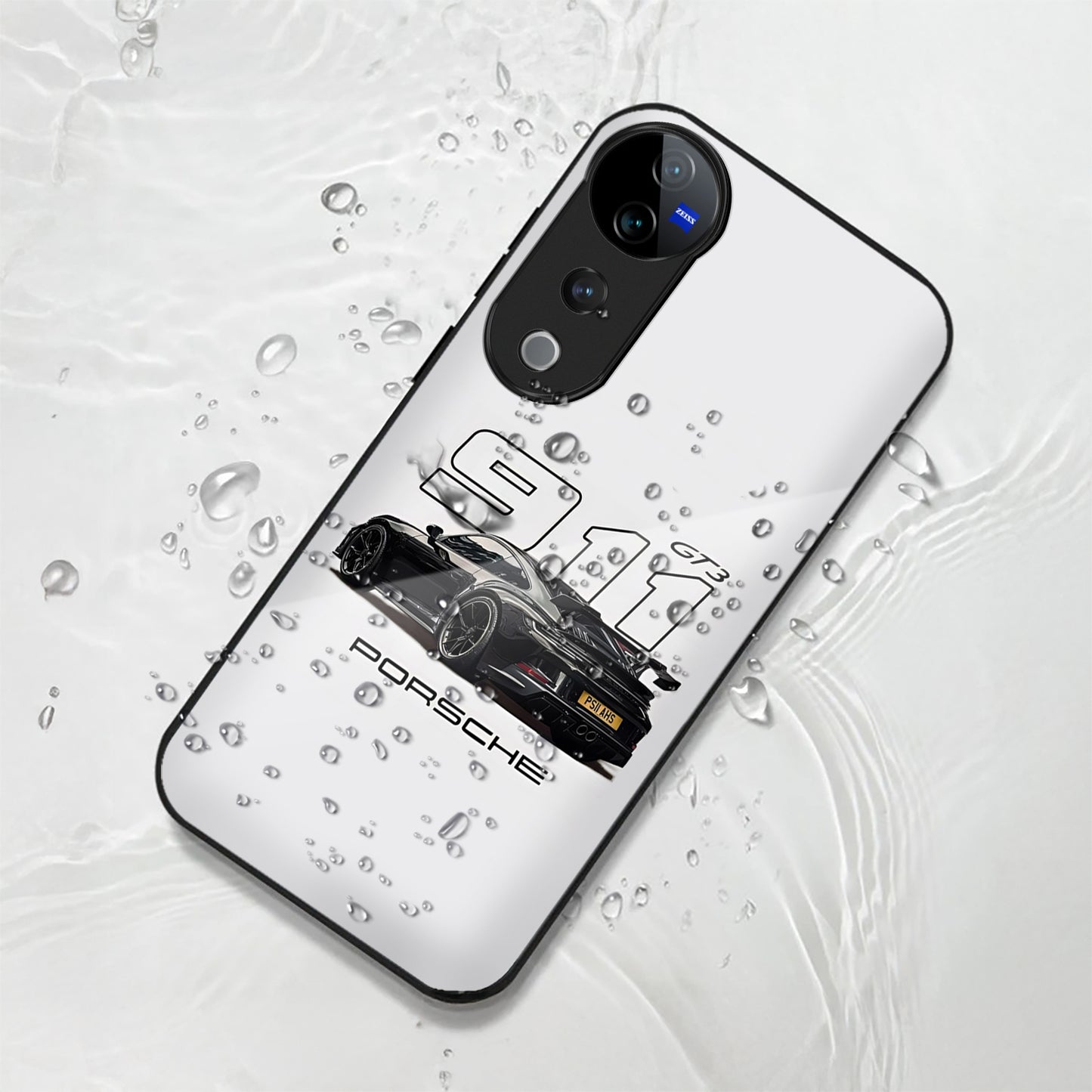 Vivo V40 Pro 5G Premium Acrylic Shockproof Glass Back Case (Porsche Case)