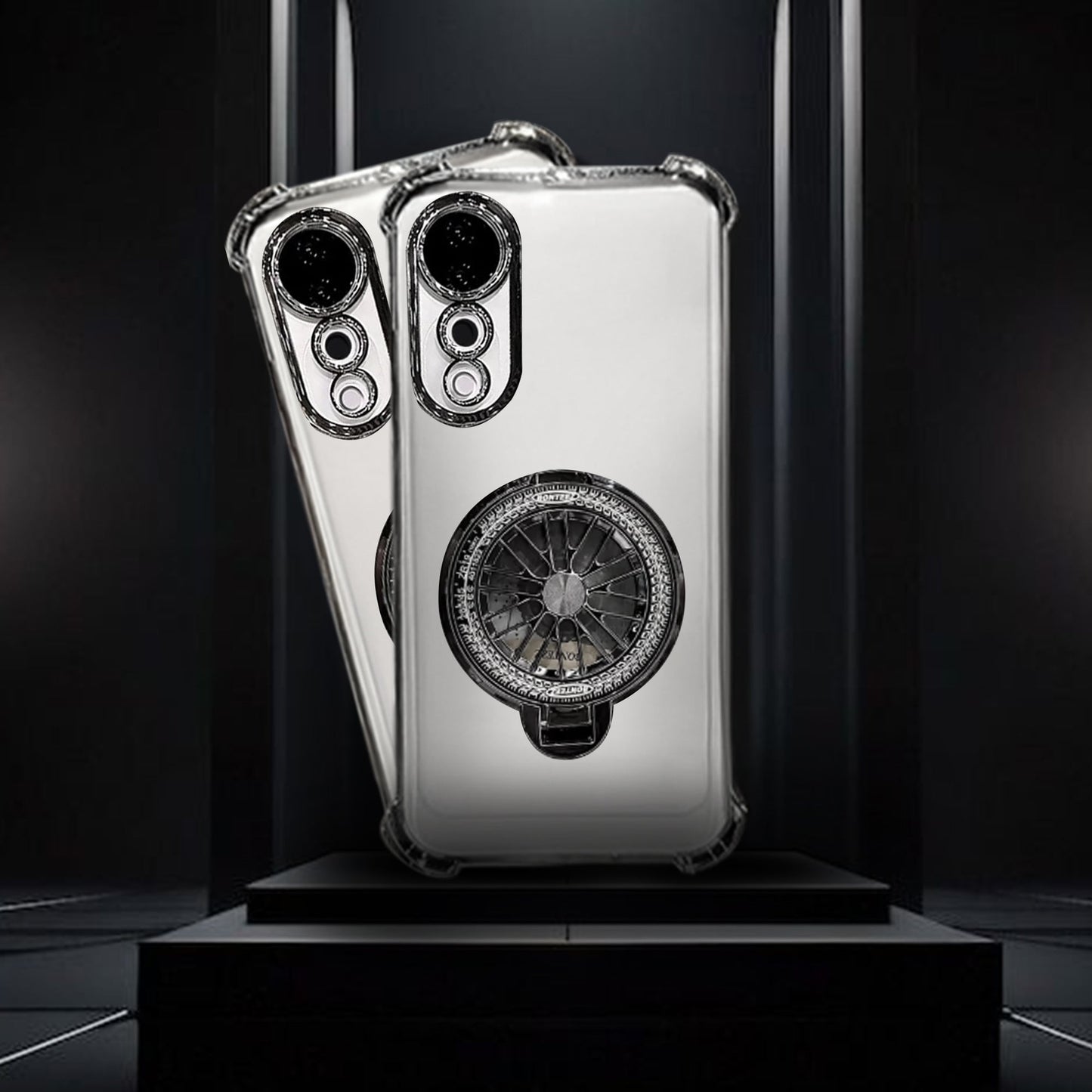 Vivo V40 Pro 5G Premium Stress Buster Wheel Rotating Shockproof Airbags Case