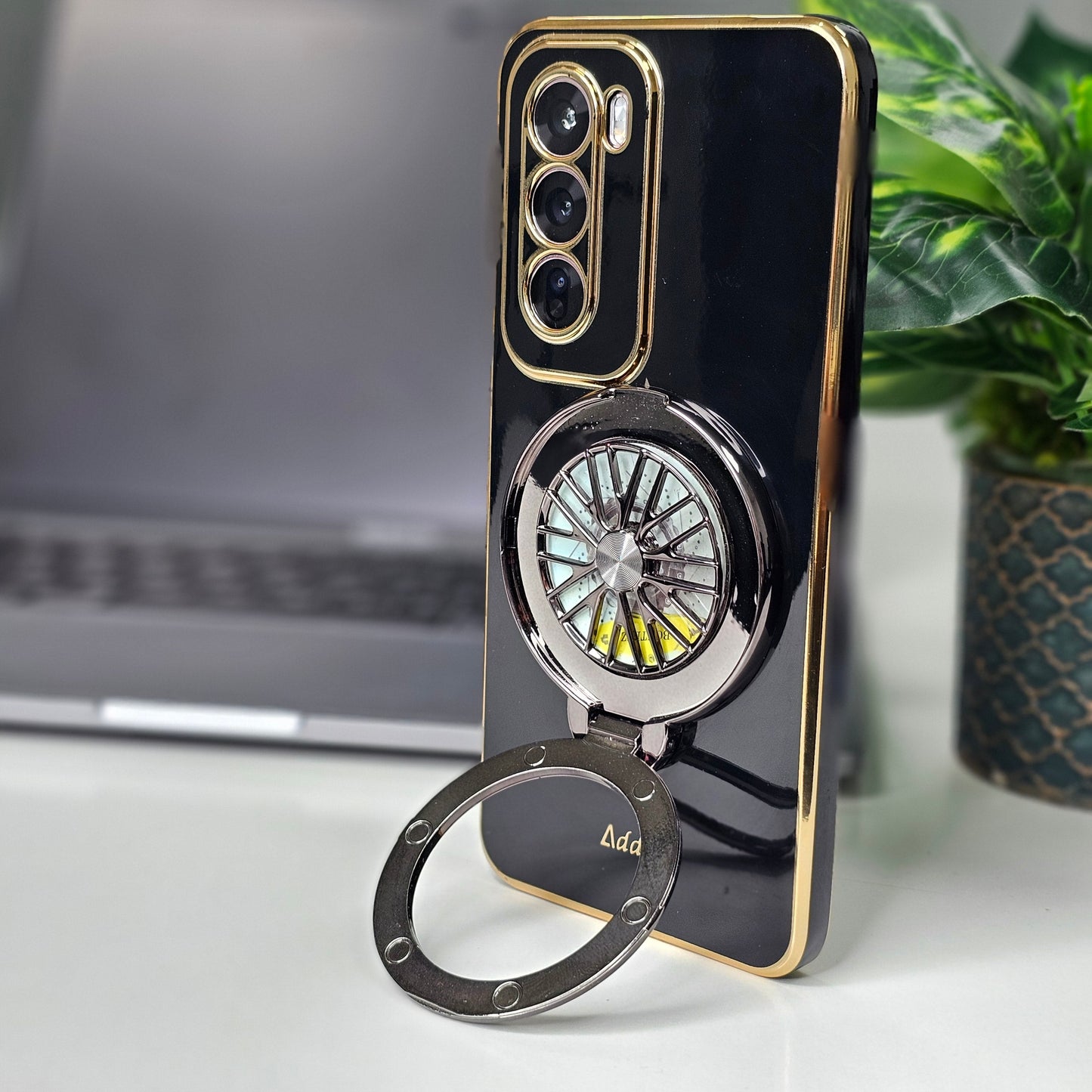 Oppo Reno 12 Pro 5G Best Selling Stress Buster Wheel Silicone Scratch Resistant Back Case