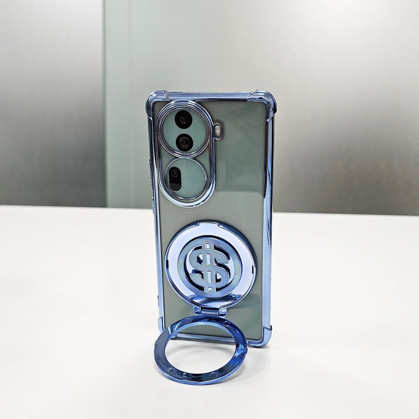 Oppo Reno 11 Pro 5G Four Corner Airbags 100% Original Astro Money Magnet Rotating Dollar Case