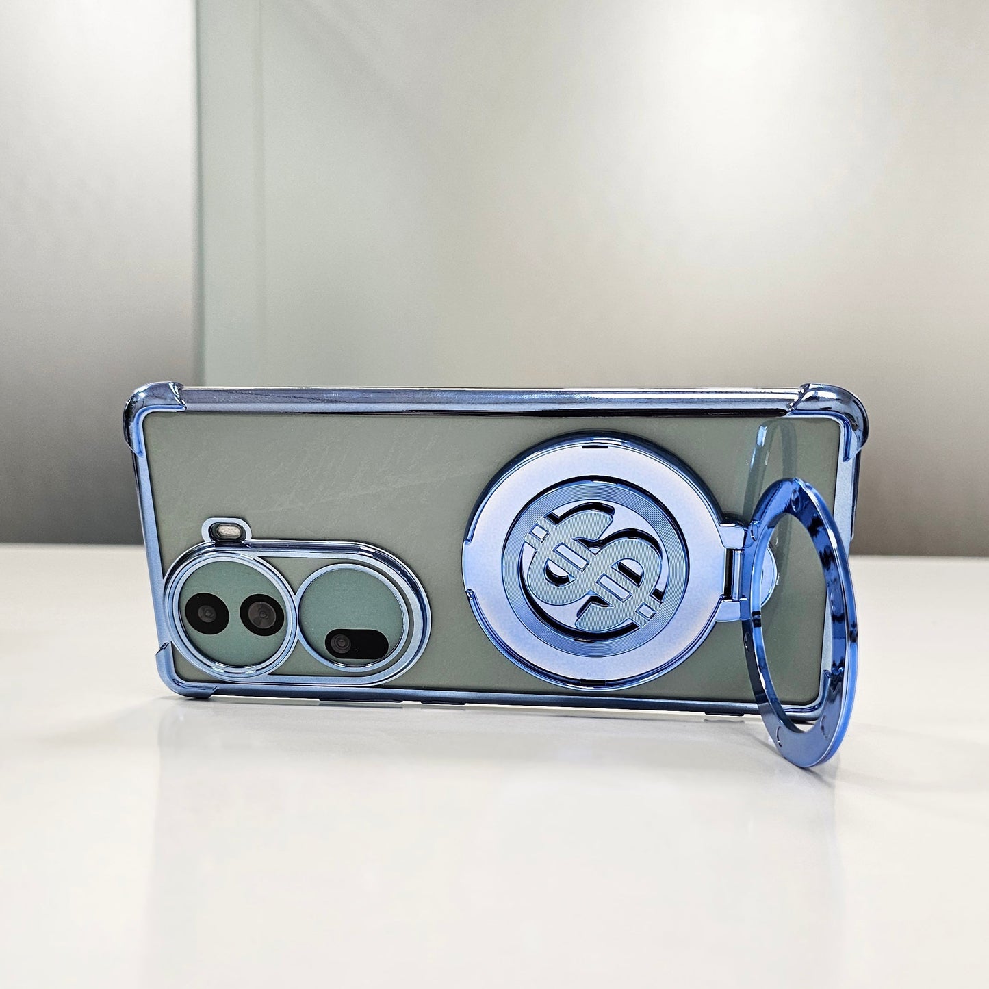 Oppo Reno 11 Pro 5G Four Corner Airbags 100% Original Astro Money Magnet Rotating Dollar Case