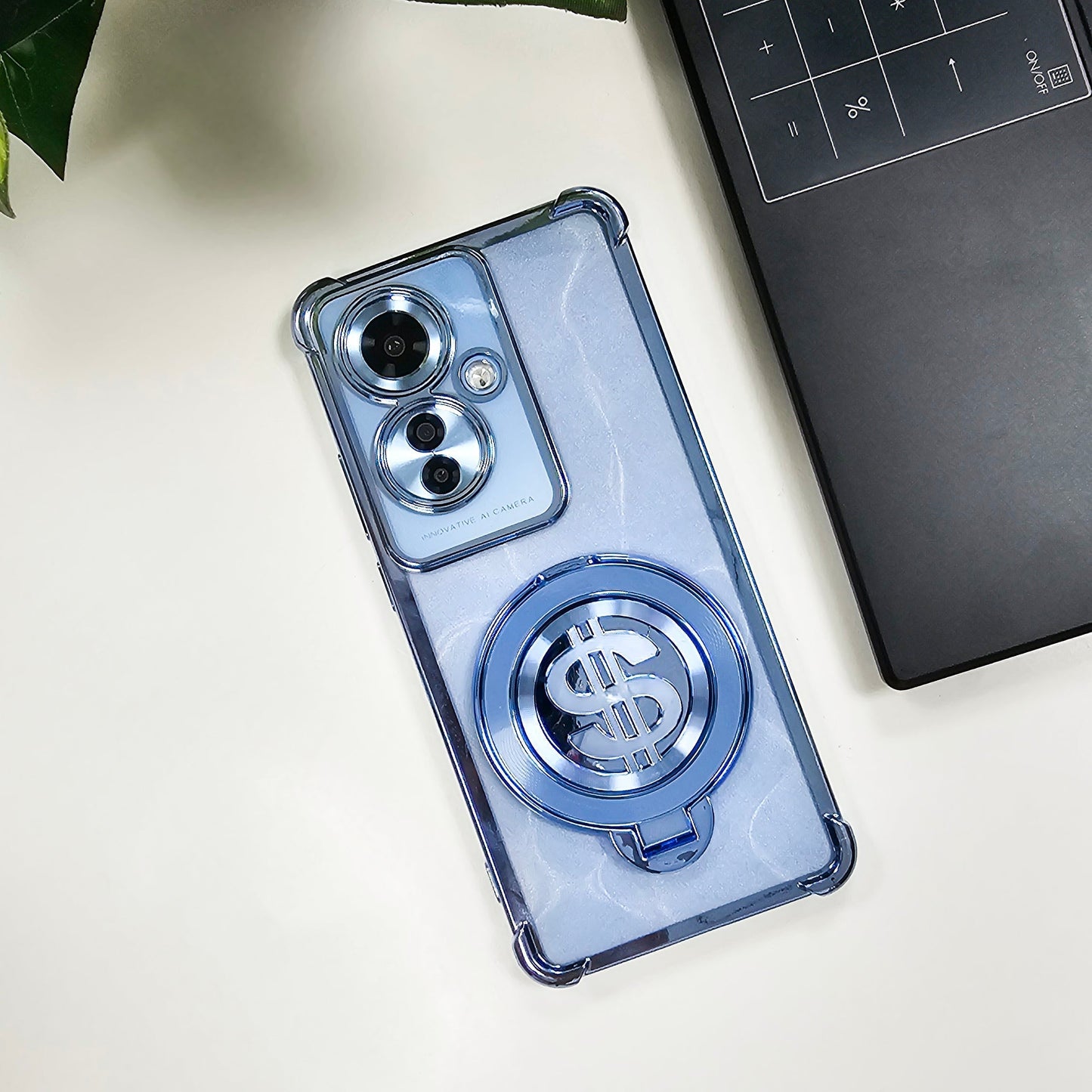 OPPO F25 PRO 5G Four Corner Airbags 100% Original Astro Money Magnet Rotating Dollar Case