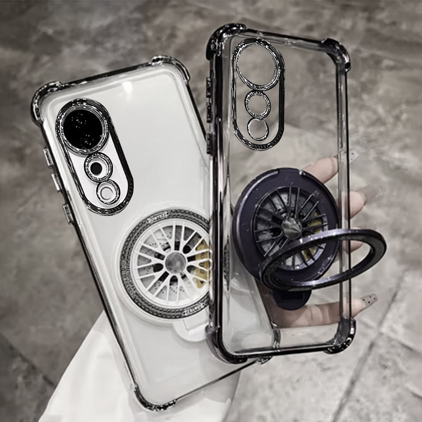 Vivo V40 Pro 5G Premium Stress Buster Wheel Rotating Shockproof Airbags Case