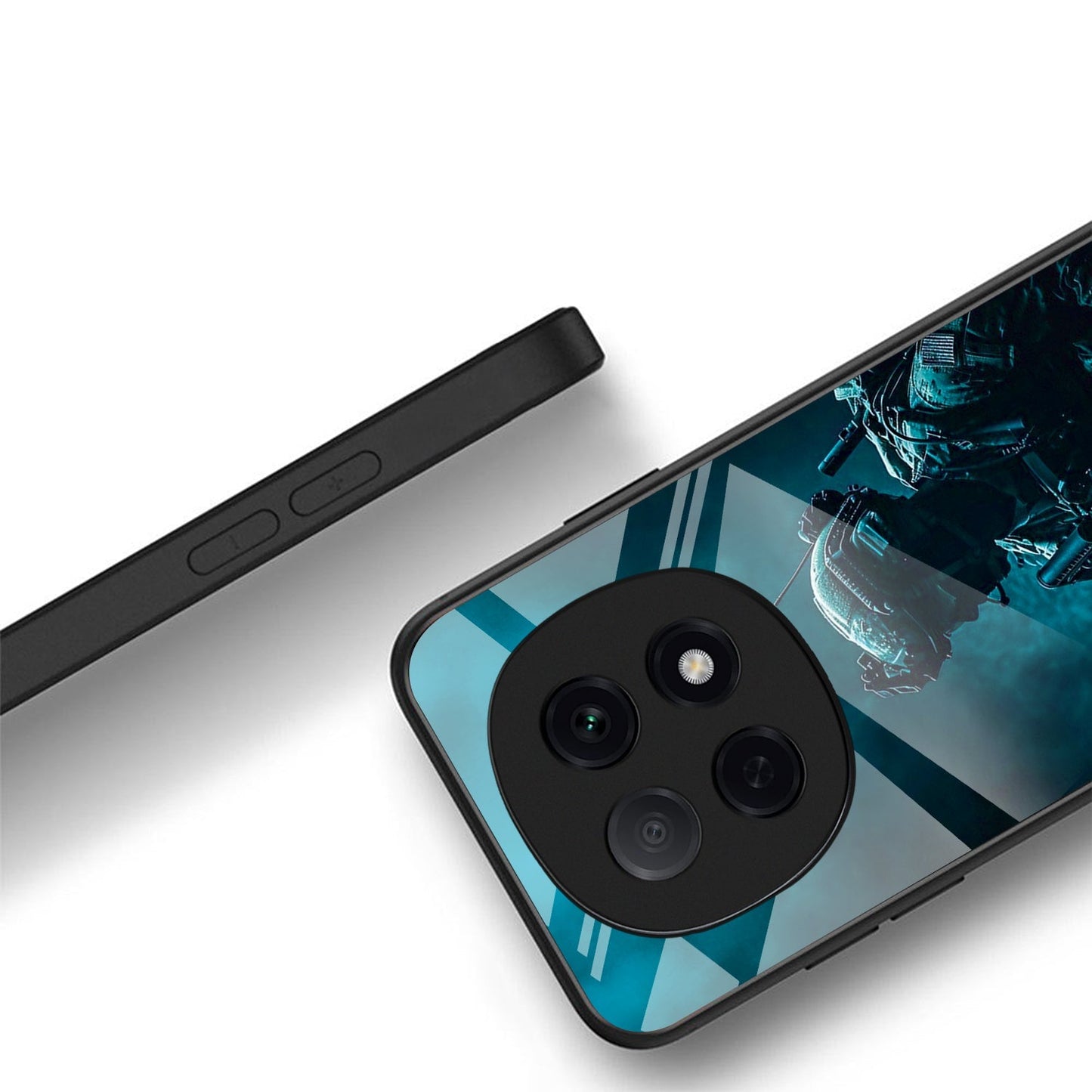 OPPO F29 Pro 5G Premium Acrylic Shockproof Glass Back Case (Soldier Case)