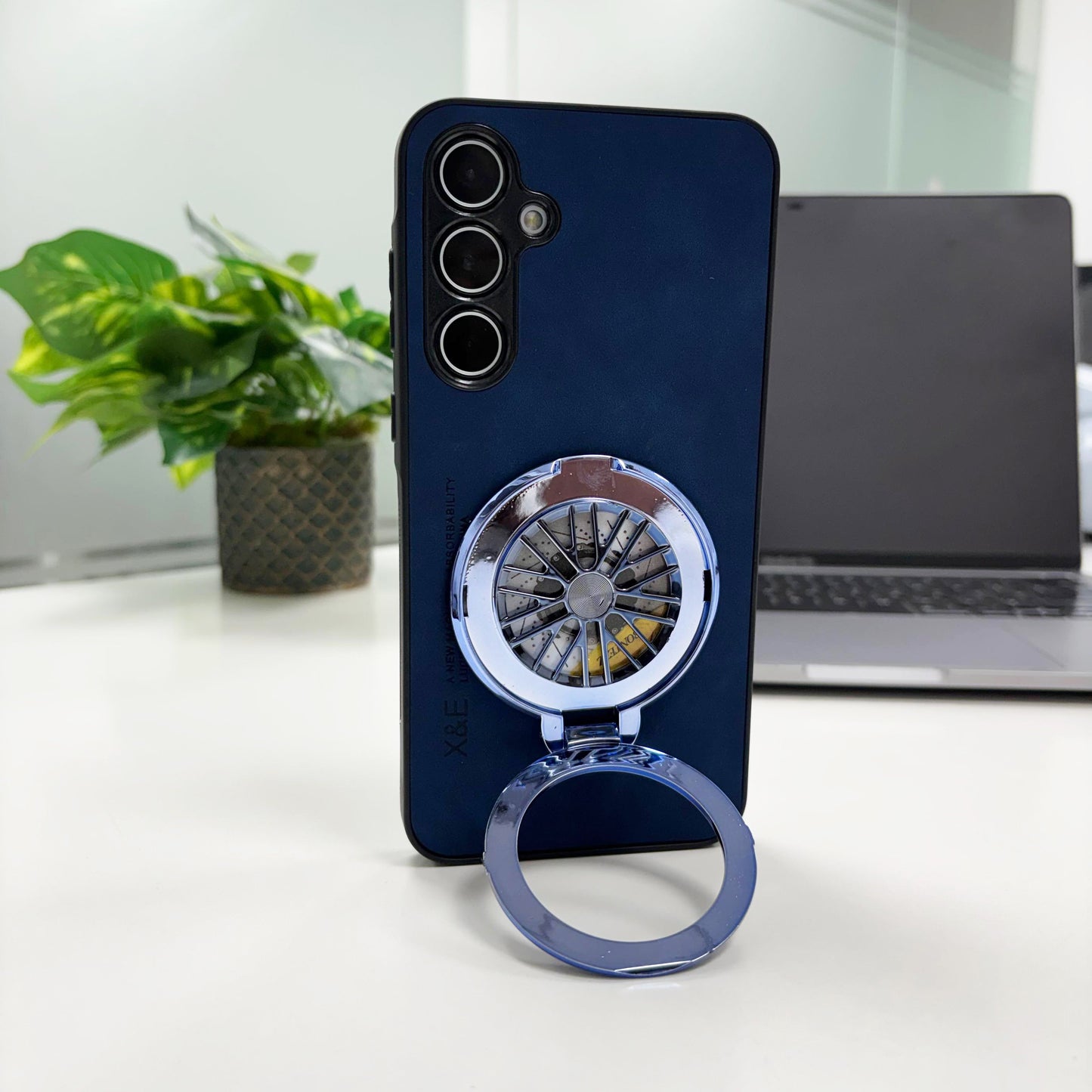 Samsung Galaxy A55 5G Best Selling Stress Buster Wheel Comfortable Touch Sheepskin Scratch Resistant Back Case