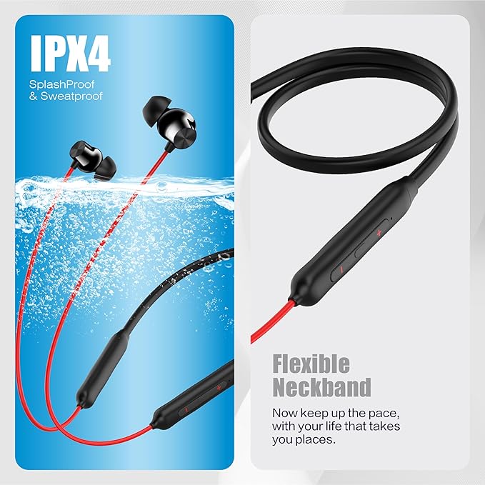 Wireless Neck Band With Soft Earbuds (HP01)