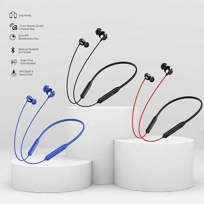 Wireless Neck Band With Soft Earbuds (HP01)