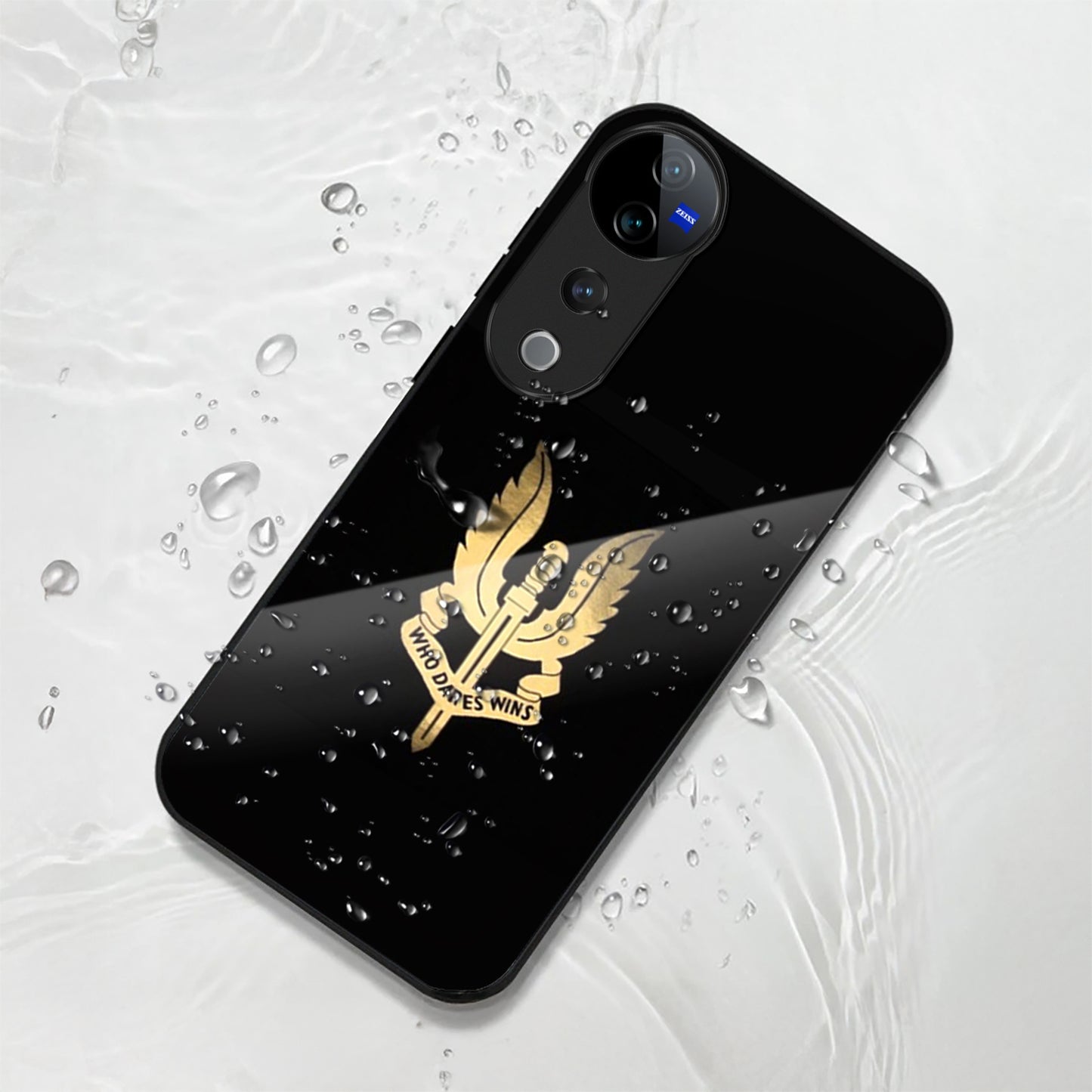 Vivo V40 Pro 5G Premium Acrylic Shockproof Glass Back Case (Dare Wins)
