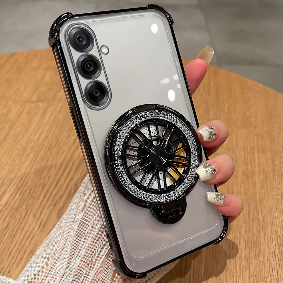Samsung Galaxy A15 5G Premium Stress Buster Wheel Rotating Shockproof Airbags Case