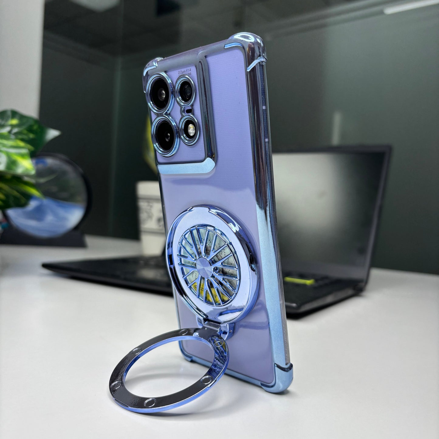 Motorola Edge 50 Pro 5G Premium Stress Buster Wheel Rotating Shockproof Airbags Case