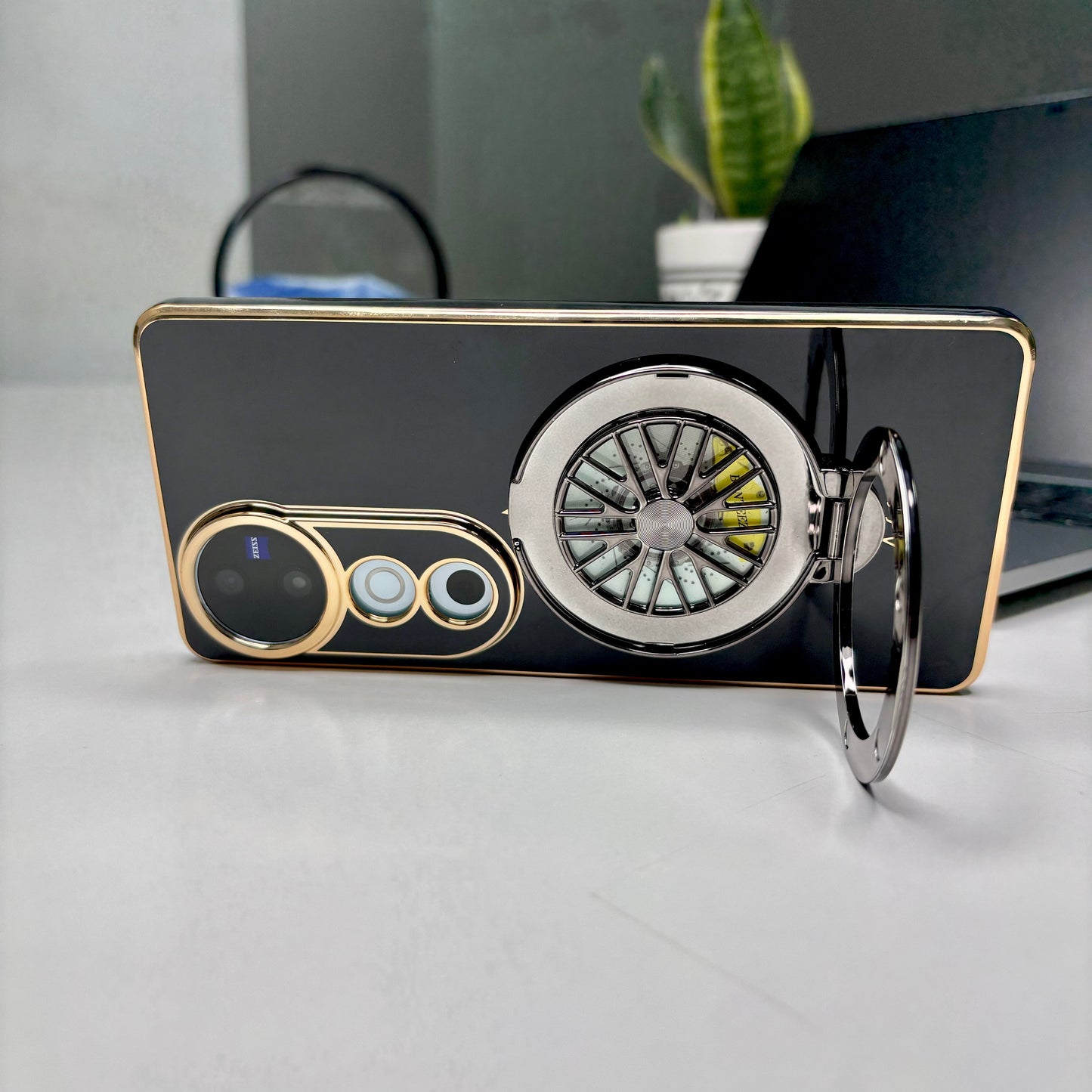 Vivo V40 Pro 5G Best Selling Stress Buster Wheel Silicone Scratch Resistant Back Case