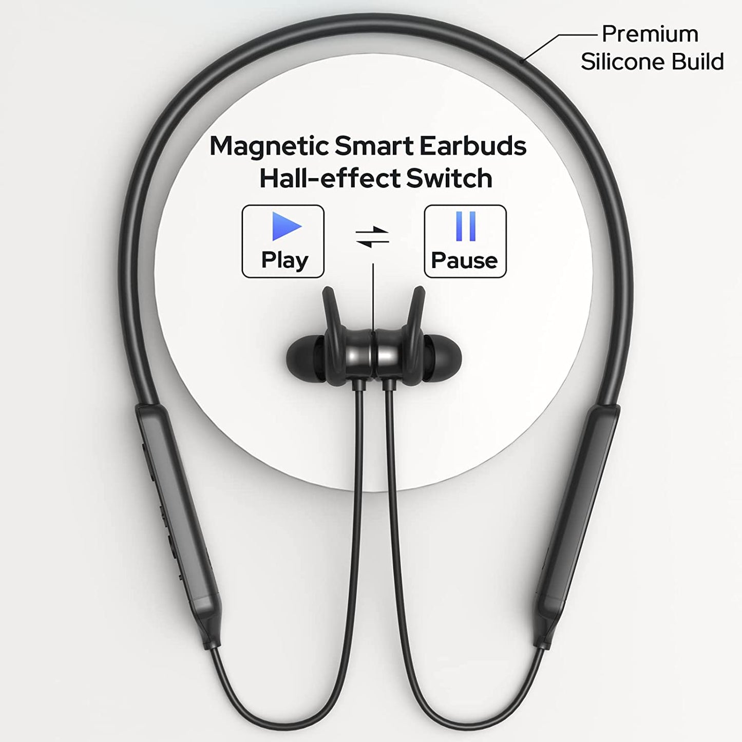Wireless Neck Band With Soft Earbuds (HP02)