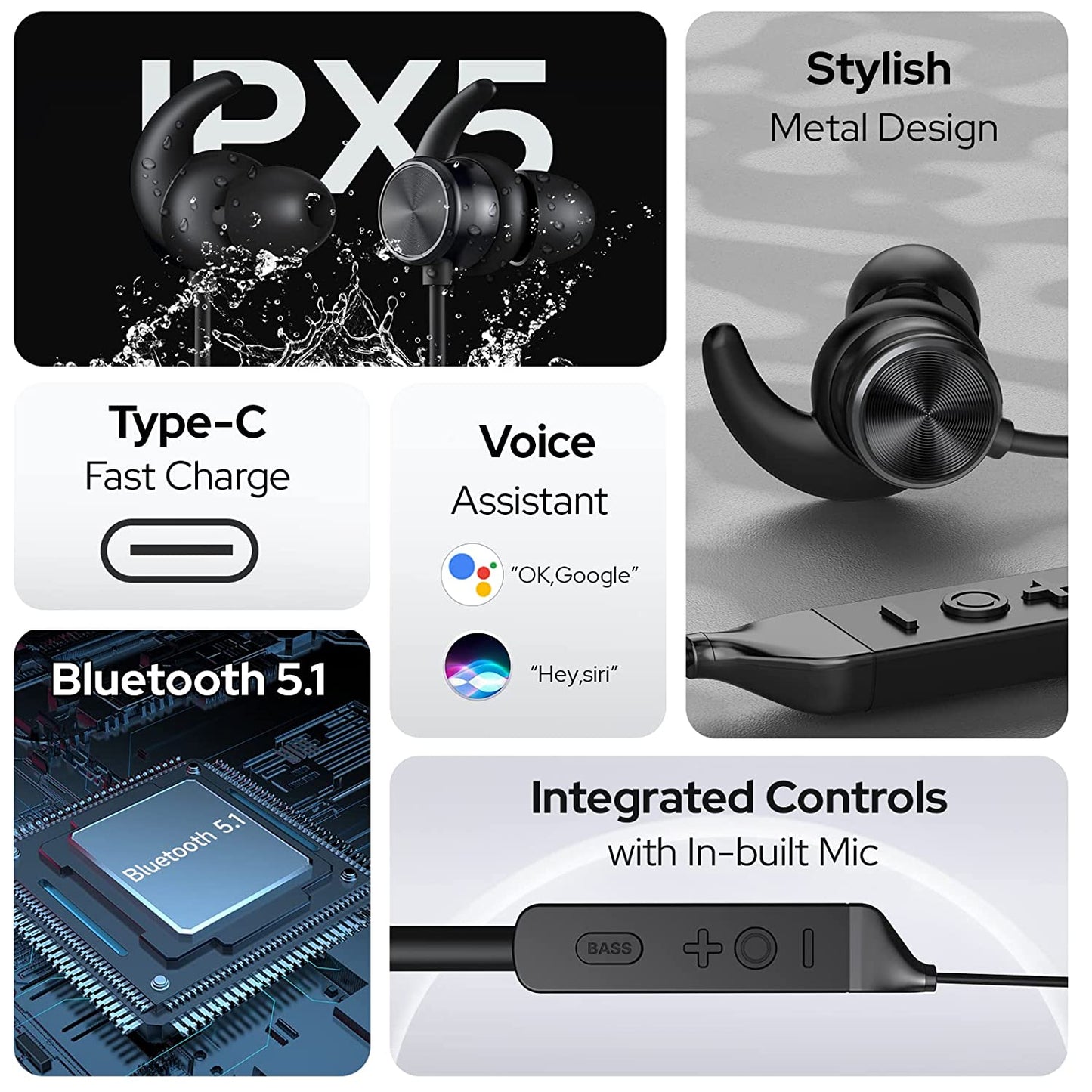 Wireless Neck Band With Soft Earbuds (HP02)