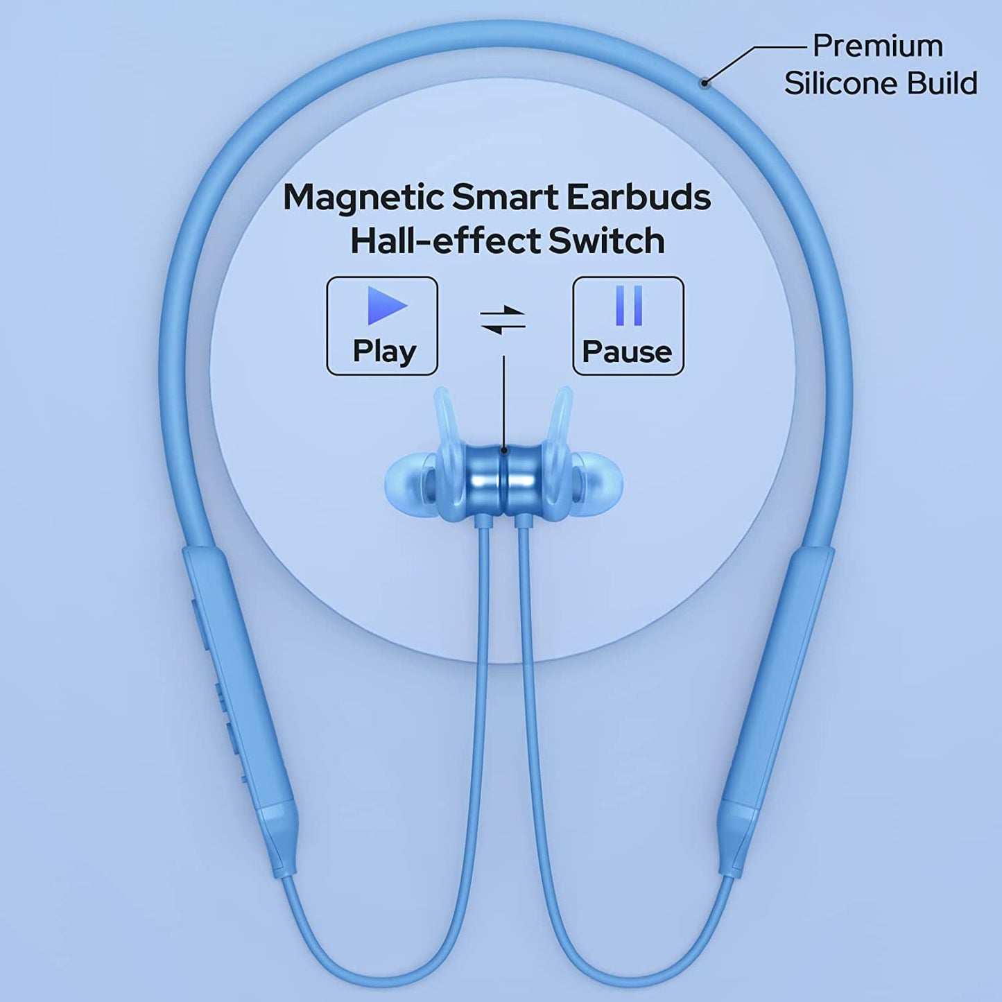 Wireless Neck Band With Soft Earbuds (HP02)
