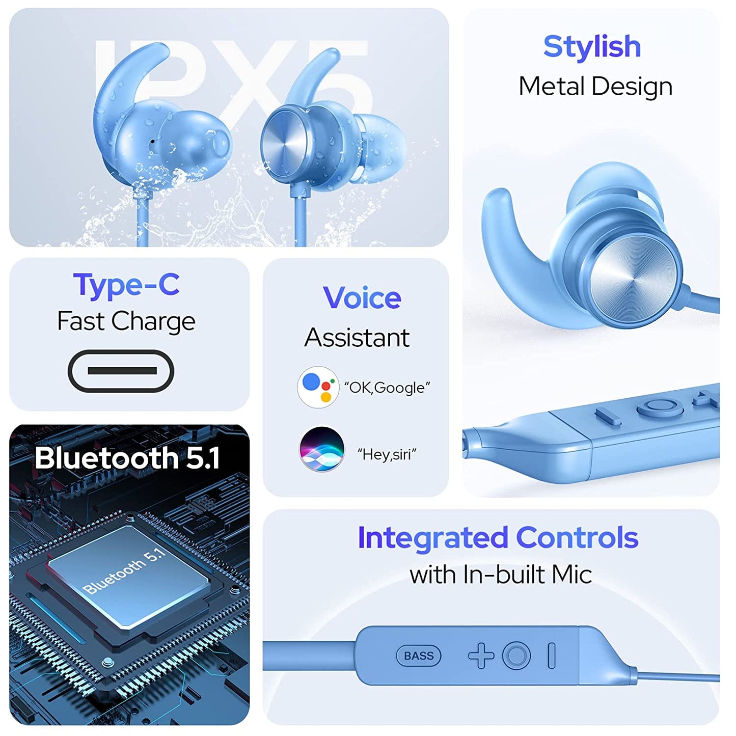 Wireless Neck Band With Soft Earbuds (HP02)