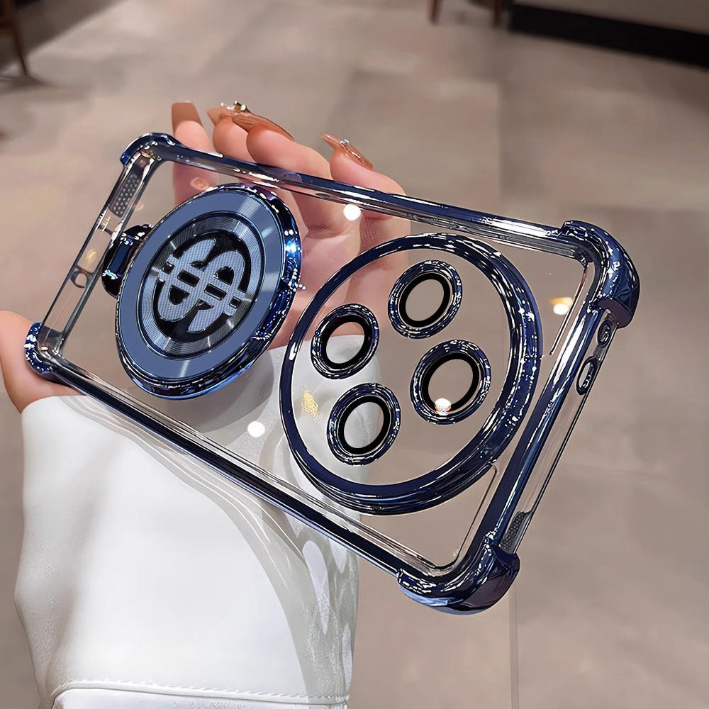 OPPO F27 PRO+ 5G Four Corner Airbags 100% Original Astro Money Magnet Rotating Dollar Case