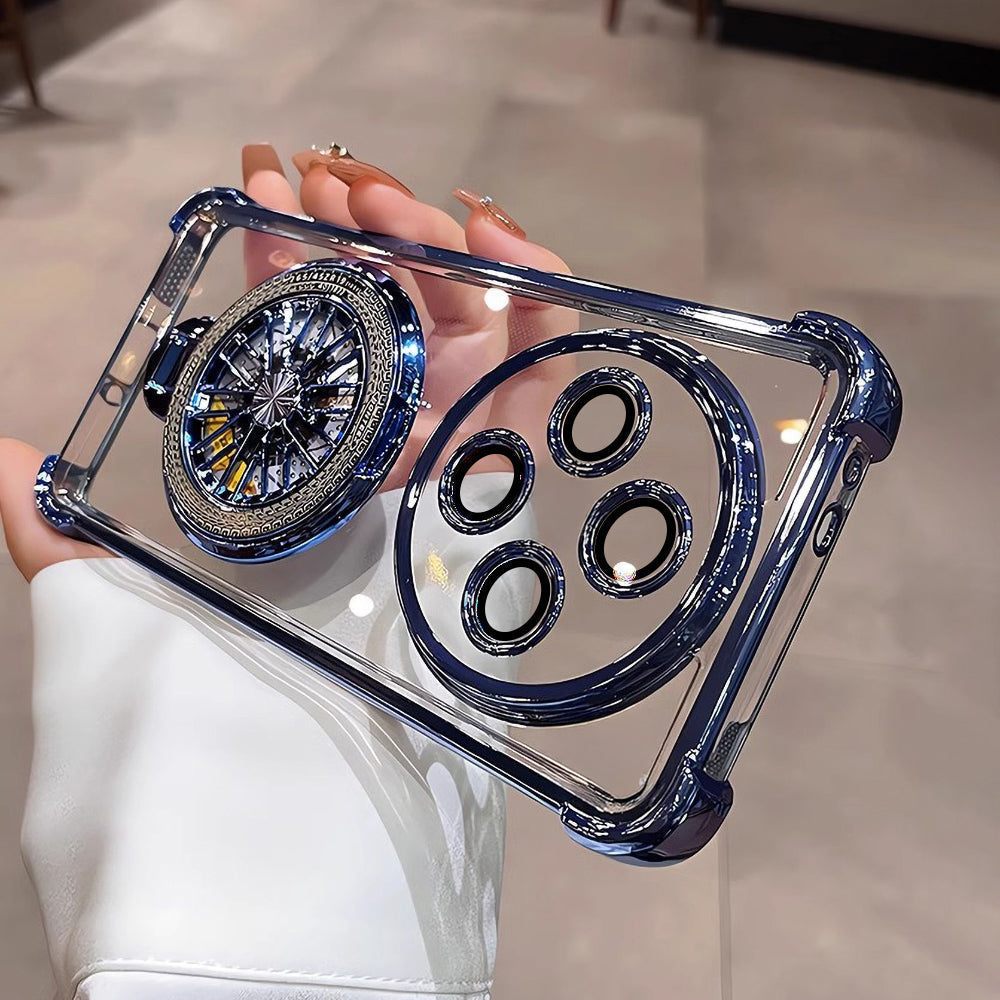 Oppo Reno12 F 5G Premium Stress Buster Wheel Rotating Shockproof Airbags Case