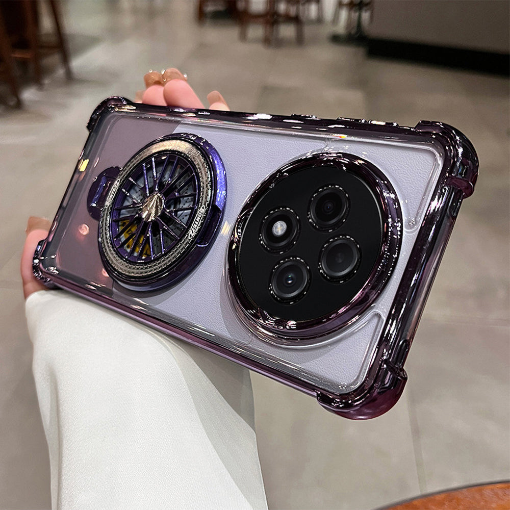 Oppo Reno12 F 5G Premium Stress Buster Wheel Rotating Shockproof Airbags Case