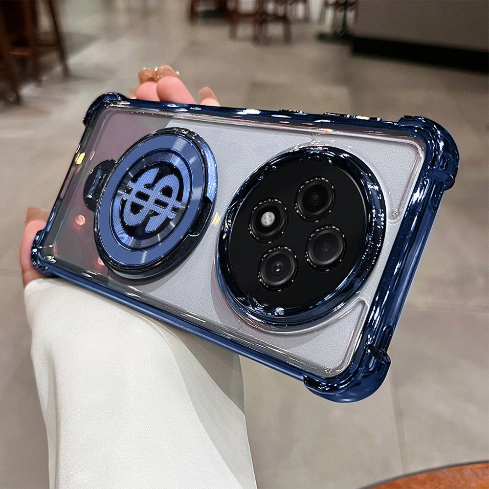 OPPO F27 PRO+ 5G Four Corner Airbags 100% Original Astro Money Magnet Rotating Dollar Case