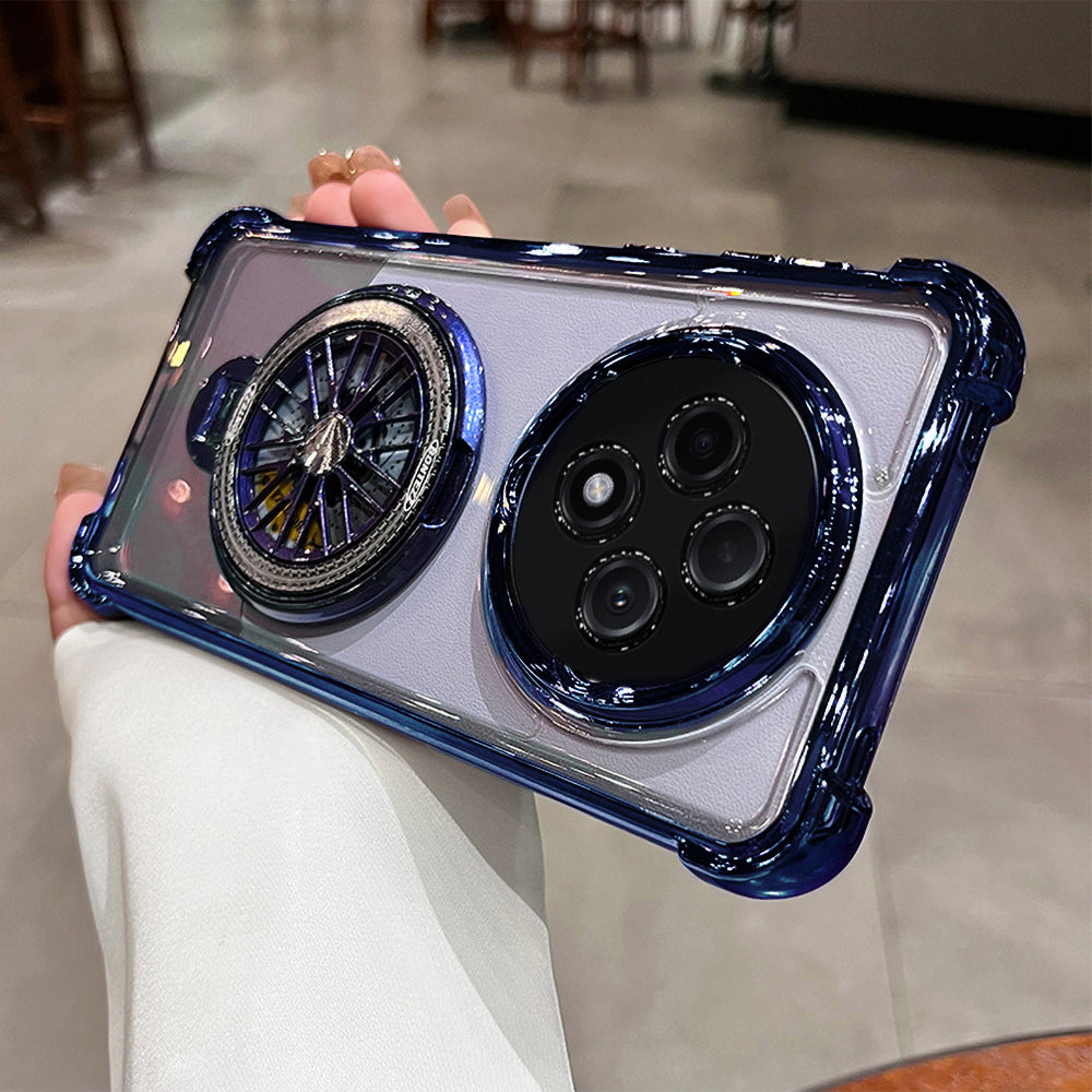 Oppo Reno12 F 5G Premium Stress Buster Wheel Rotating Shockproof Airbags Case