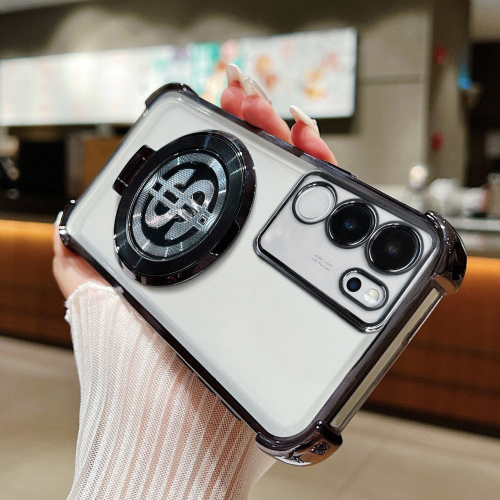 Vivo V29/V29 Pro 5G Four Corner Airbags 100% Original Astro Money Magnet Rotating Dollar Case