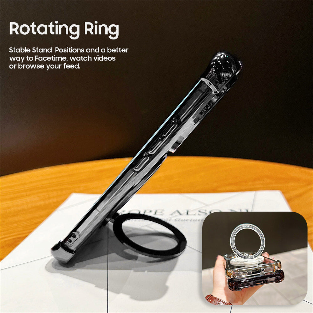 Oppo Reno 12 Pro 5G Premium Stress Buster Wheel Rotating Shockproof Airbags Case