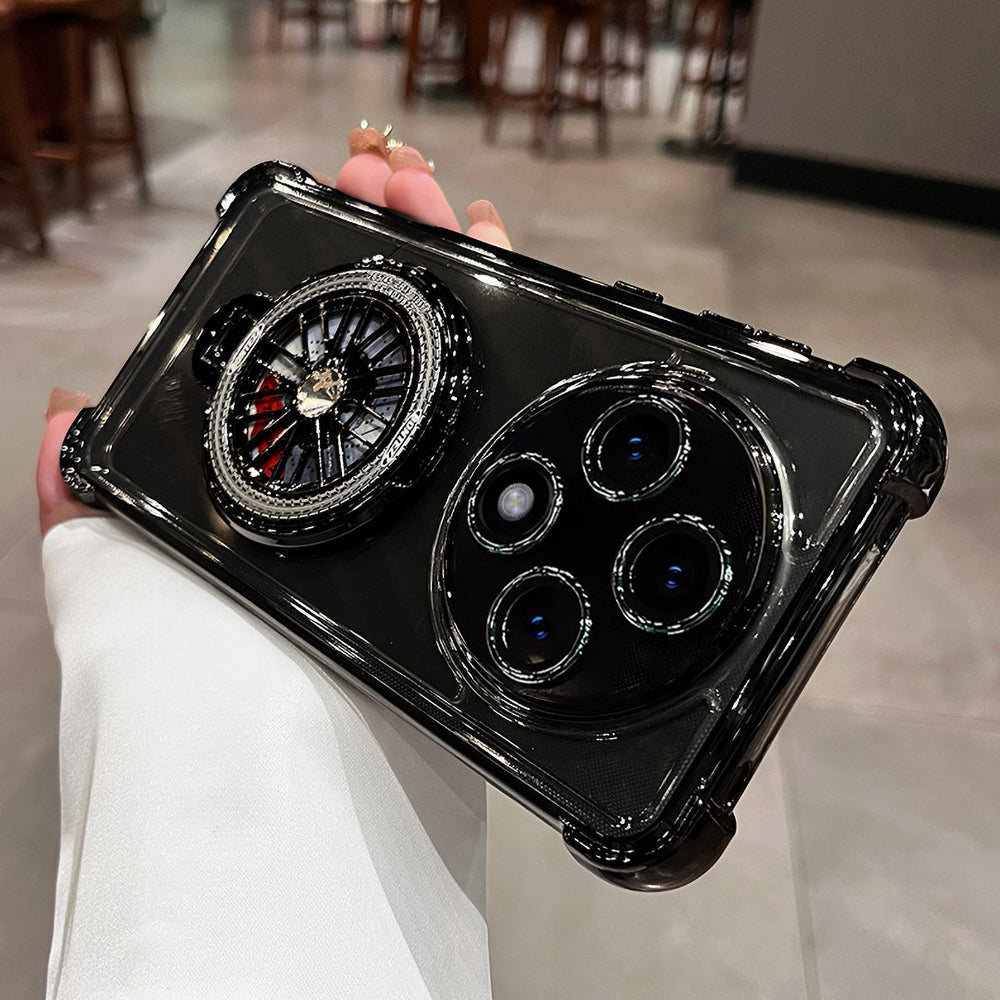 Oppo Reno12 F 5G Premium Stress Buster Wheel Rotating Shockproof Airbags Case