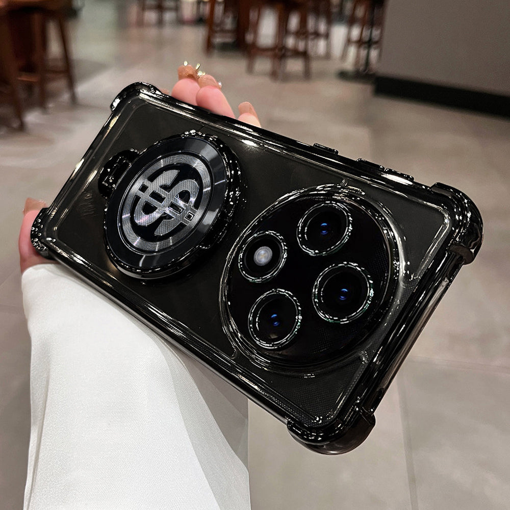 OPPO F27 PRO+ 5G Four Corner Airbags 100% Original Astro Money Magnet Rotating Dollar Case