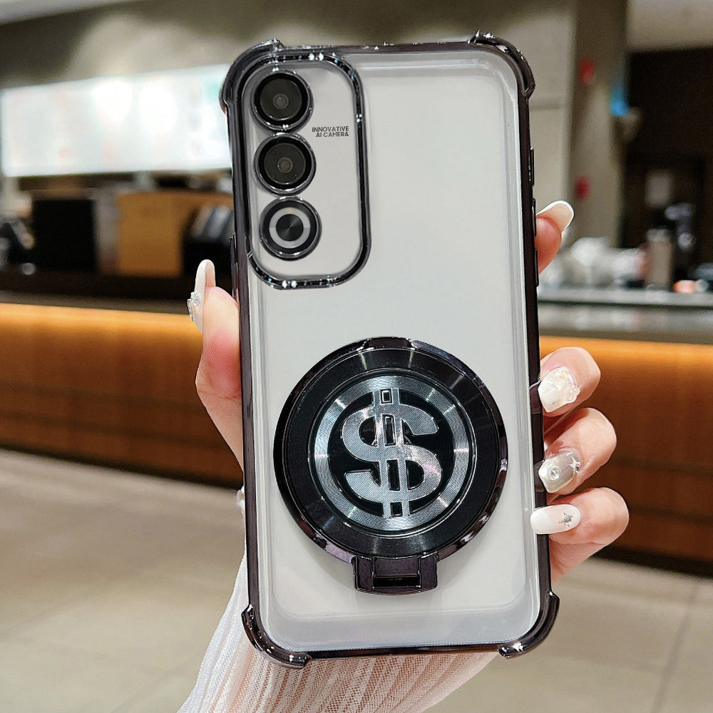 OPPO A3 Pro 5G Four Corner Airbags 100% Original Astro Money Magnet Rotating Dollar Case