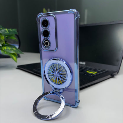 Oppo A3 Pro 5G Premium Stress Buster Wheel Rotating Shockproof Airbags Case
