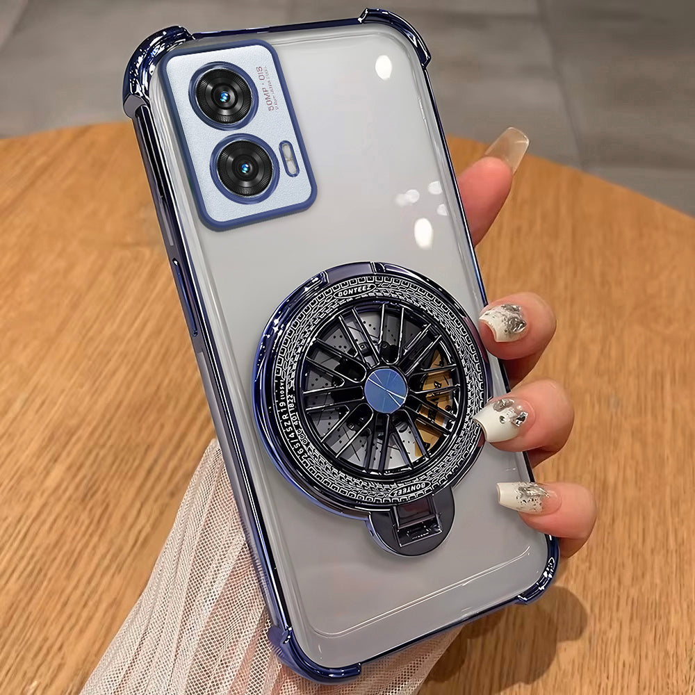 Motorola Edge 50 Fusion 5G Premium Stress Buster Wheel Rotating Shockproof Airbags Case