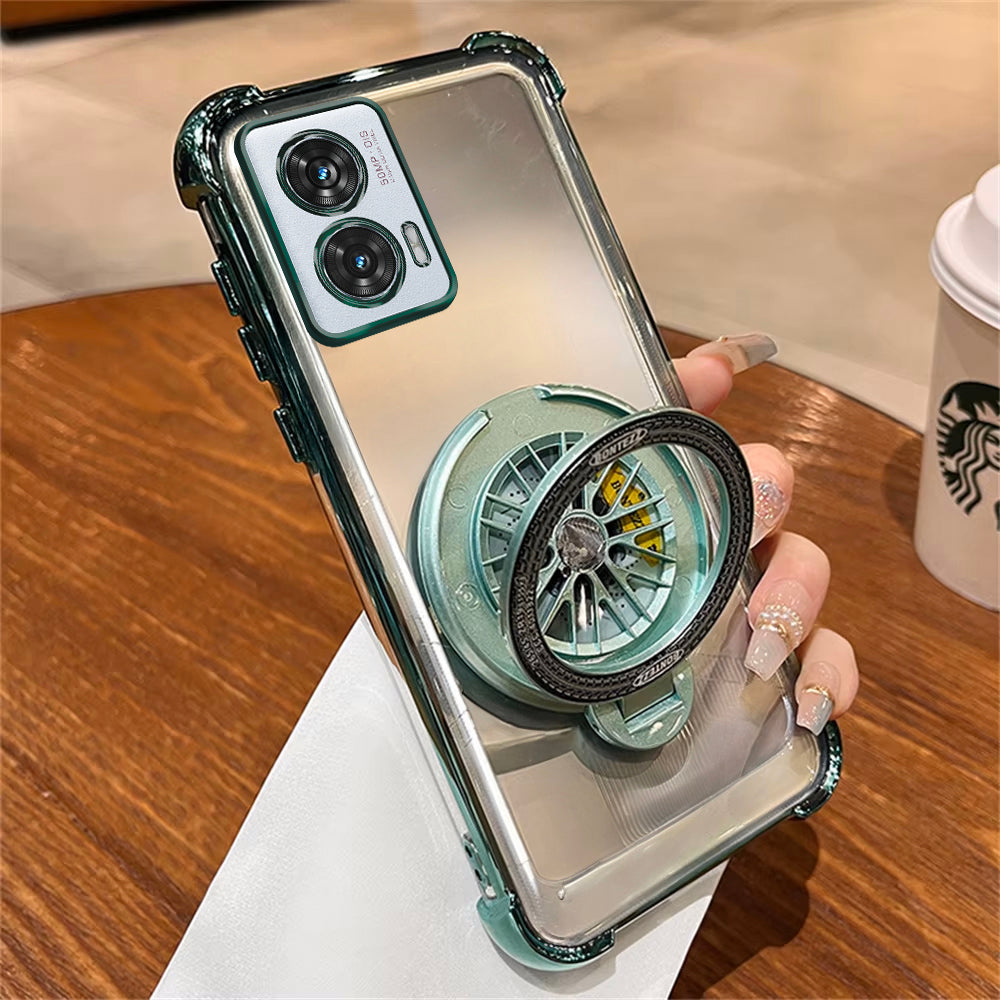 Motorola Edge 50 Fusion 5G Premium Stress Buster Wheel Rotating Shockproof Airbags Case