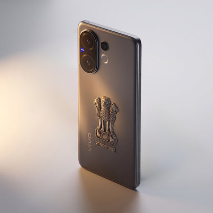 Vivo T4 Pro 5G Compatible Satyamev Jayate 3D Metal Emblem Sticker