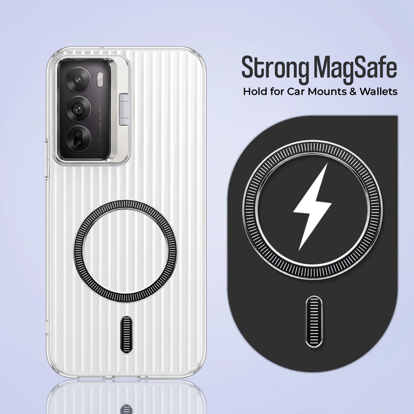 Oppo Reno12 Pro 5G Anti-Yellow Magsafe Liquid Crystal Clear Case