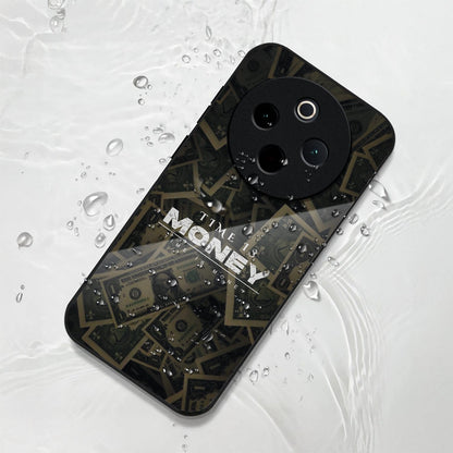 Vivo T4 5G Premium Acrylic Shockproof Glass Back Case (Time is Money)