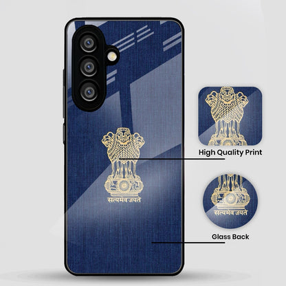 Samsung Galaxy A56 Premium Acrylic Shockproof Glass Back Case (Nation Pride)