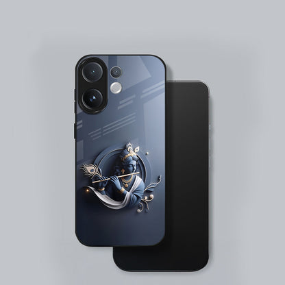 Vivo V60 5G Premium Acrylic Shockproof Glass Back Case (Krishna)