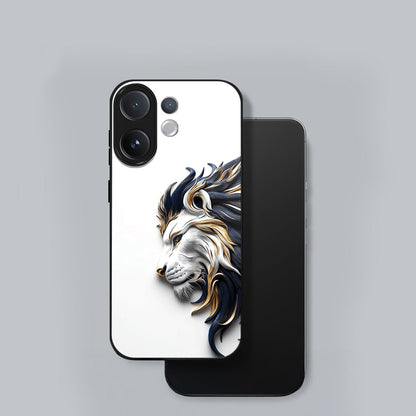 Vivo V60 5G Premium Acrylic Shockproof Glass Back Case (King’s Flow)