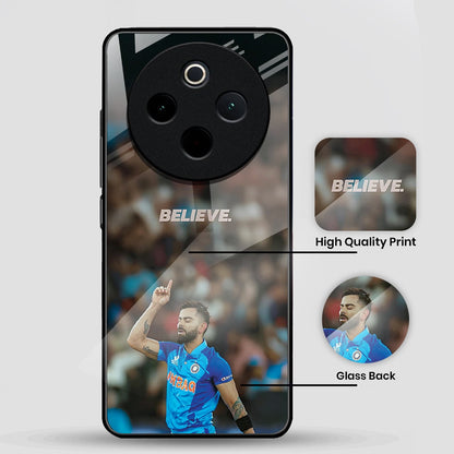 Vivo T4 5G Premium Acrylic Shockproof Glass Back Case (Virat Kohli)