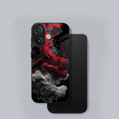 Vivo V60 5G Premium Acrylic Shockproof Glass Back Case (Infernal Drift)