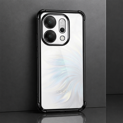 Oppo Reno 14 5G Anti-Yellow Electroplating Transparent Airbags Case