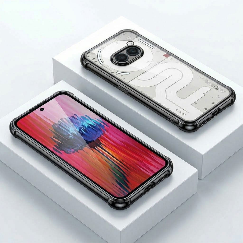 Nothing Phone 2a 5G Anti-Yellow Electroplating Transparent Airbags Case