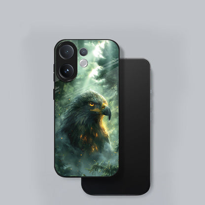 Vivo V60 5G Premium Acrylic Shockproof Glass Back Case (Eagle Case)