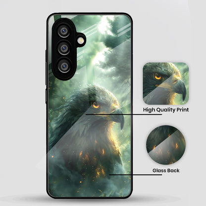 Samsung Galaxy A36 5G Premium Acrylic Shockproof Glass Back Case (Eagle Case)