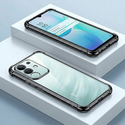 Vivo Y31 Pro 5G Anti-Yellow Electroplating Transparent Airbags Case