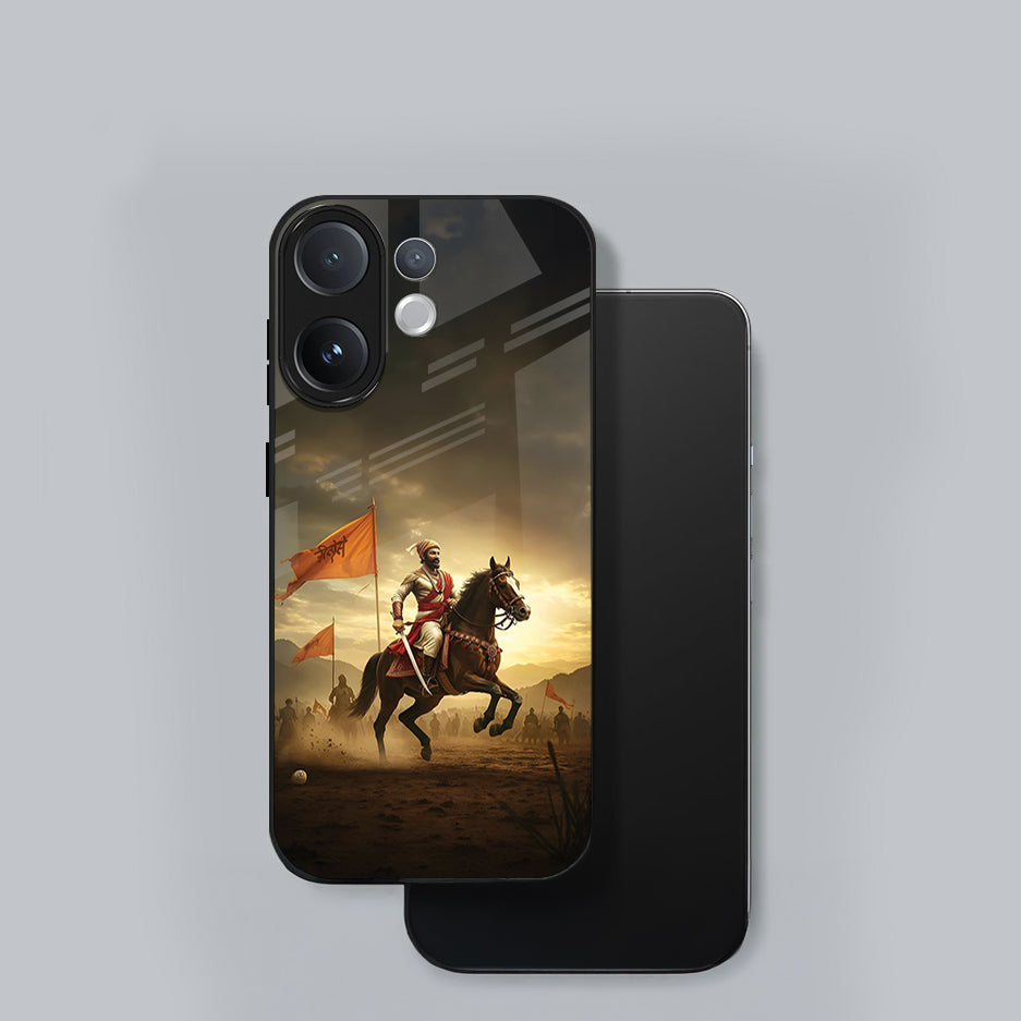 Vivo V60 5G Premium Acrylic Shockproof Glass Back Case ( Battle Glory)