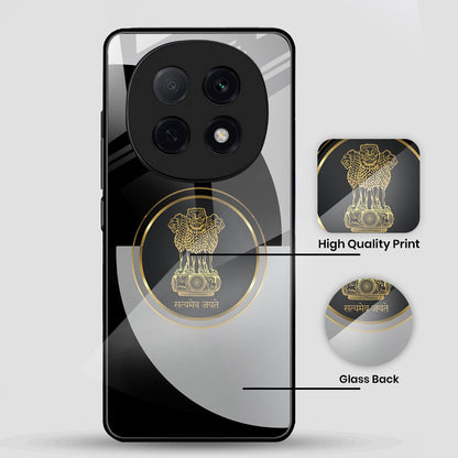 OPPO F29 Pro 5G Premium Acrylic Shockproof Glass Back Case (Satyamev Noir)