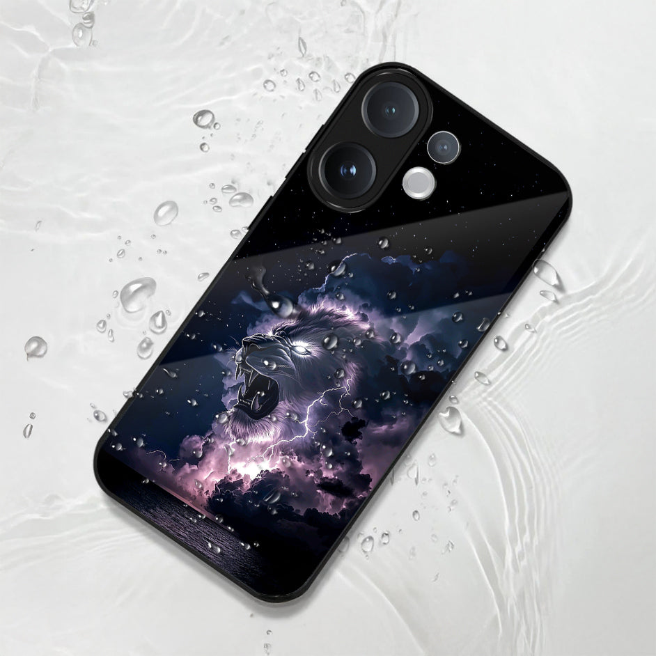 Vivo V60 5G Premium Acrylic Shockproof Glass Back Case (Storm King)